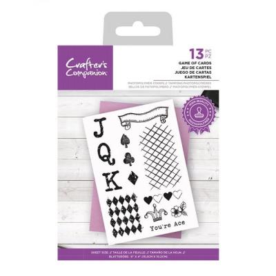 Crafter's Companion Clear Stamps - Game Of Cards